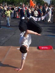 Breakdance vom Jugendklub E-Lok