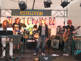 Kinderrockband Tintenherz bei Weltfest 2007 Kinderrockband Tintenherz bei Weltfest 2007