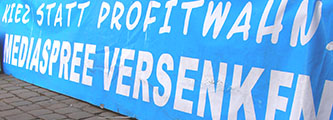 Weltfest am Boxhagener Platz 2011 - Weltfest Bühnen-Banner
